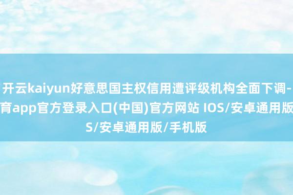 开云kaiyun好意思国主权信用遭评级机构全面下调-kai云体育app官方登录入口(中国)官方网站 IOS/安卓通用版/手机版