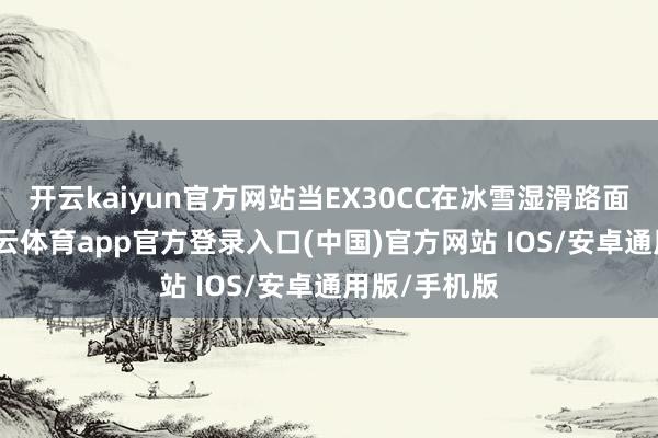开云kaiyun官方网站当EX30CC在冰雪湿滑路面行驶时-kai云体育app官方登录入口(中国)官方网站 IOS/安卓通用版/手机版